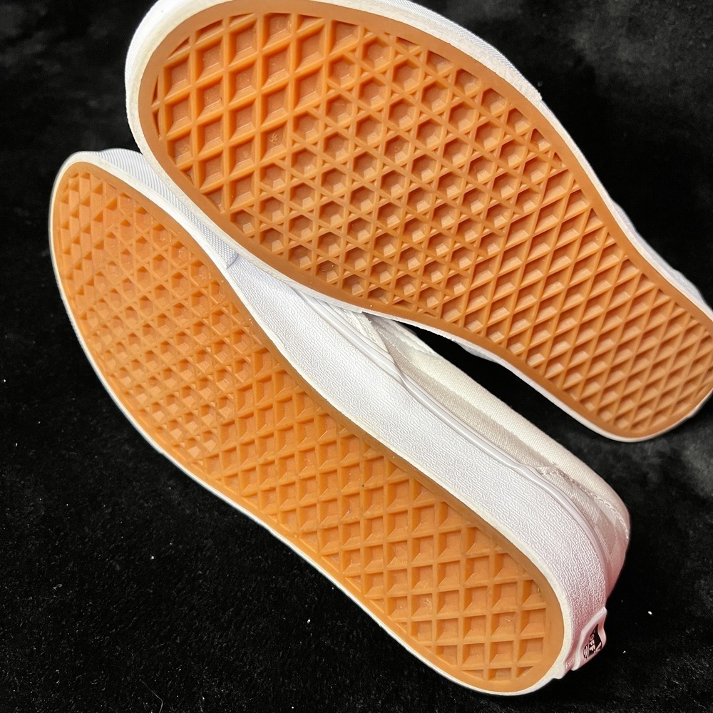 Vans Classic Slip On Unisex M7/W8.5 Sneakers White Checkerboard Skateboard Shoes - Picture 7 of 8